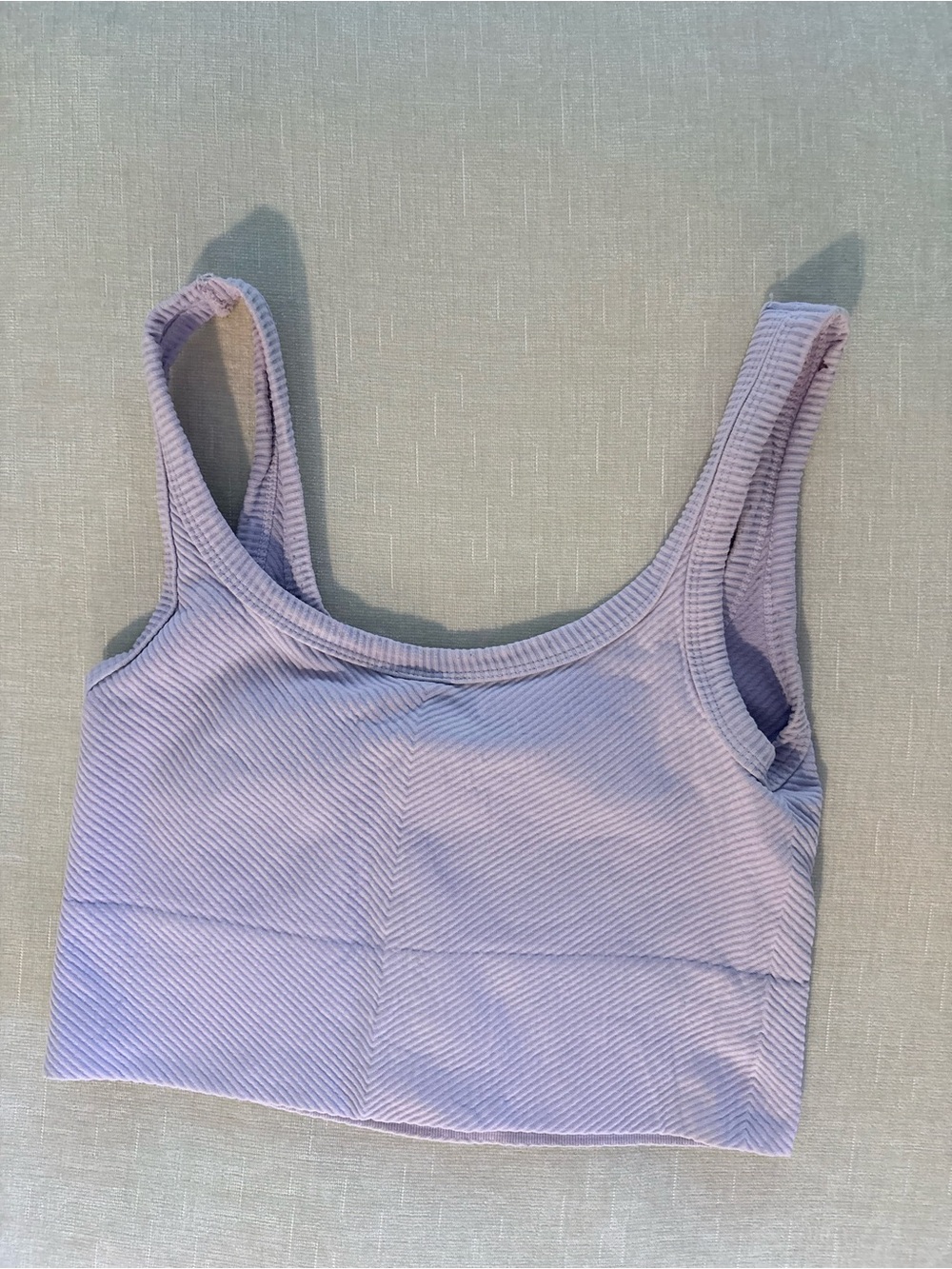 Nikibiki Lilac Ribbed Crop Cami Tank